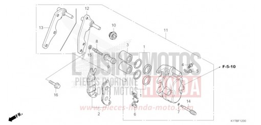 ETRIER DE FREIN AVANT CRF300LAS de 2025